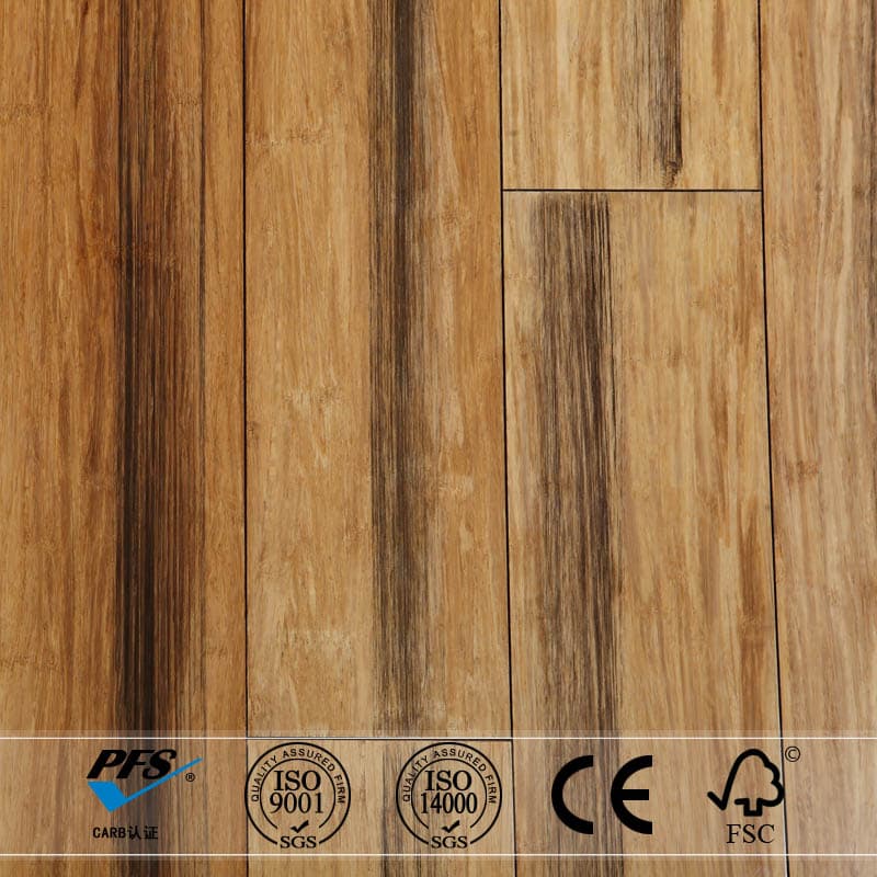 CE certified natural hand painting stained strand woven bamboo flooring